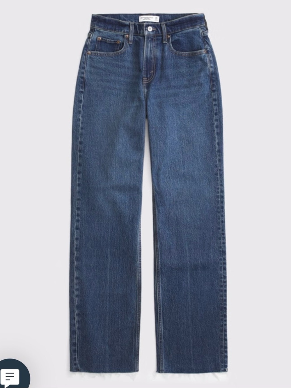 Abercrombie & Fitch Dark Blue High-Rise Relaxed Jeans Curve Love